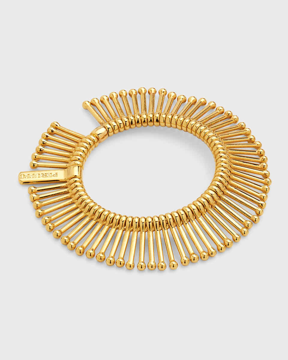 18K Yellow Gold Guitar Full Moon Ring